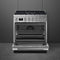 SMEG CPF30UGMX Portofino Pro-Style Dual Fuel Range, Stainless Steel, 30" x 25"