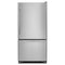 KITCHENAID KRBR109ESS 19 cu. ft. 30-Inch Width Full Depth Non Dispense Bottom Mount Refrigerator - Stainless Steel