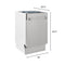 ZLINE KITCHEN AND BATH DWVZSN18CB ZLINE Autograph Edition 18' Compact 3rd Rack Top Control Dishwasher in DuraSnow Stainless Steel with Accent Handle, 51dBa (DWVZ-SN-18) [Color: Champagne Bronze]