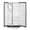 WHIRLPOOL WRS315SDHM 36-inch Wide Side-by-Side Refrigerator - 24 cu. ft.