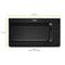 WHIRLPOOL WMH31017HB 1.7 cu. ft. Microwave Hood Combination with Electronic Touch Controls