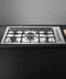 FISHER & PAYKEL CG365DNGRX2N Gas on Steel Cooktop, 36", Flush Fit