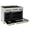 ZLINE Autograph Edition 48" 6.0 cu. ft. Range with Gas Stove and Gas Oven in Stainless Steel with Gold Accents RGZ48G