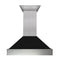 30 DuraSnow® Stainless Steel Range Hood with Black Matte Shell 8654BLM30