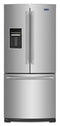 MAYTAG MFW2055FRZ 30-Inch Wide French Door Refrigerator with Exterior Water Dispenser- 20 Cu. Ft.