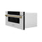 ZLINE KITCHEN AND BATH MWDZ30G ZLINE Autograph Edition 30" 1.2 cu. ft. Built-In Microwave Drawer in Stainless Steel with Accents (MWDZ-30) [Color: Gold]