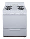 PREMIER BFK100OP 30 in. Freestanding Battery-Generated Spark Ignition Gas Range in White