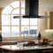 ZLINE 30 in. Island Mount Range Hood in Black Stainless Steel BSKE2iN30