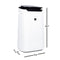 SHARP FXJ80UW Sharp IoT Plasmacluster® Ion Air Purifier & True HEPA for Large Rooms (502 sq.ft.)