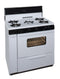 PREMIER SLK249WP 36 in. Freestanding Gas Range with 5th Burner and Griddle Package in White