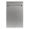 ZLINE KITCHEN AND BATH DPBS18 ZLINE 18" Dishwasher Panel with Traditional Handle [Color: Black Stainless Steel]