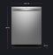 GE APPLIANCES PDT715SYVFS GE Profile™ Fingerprint Resistant Top Control with Stainless Steel Interior Dishwasher with Microban™ Antimicrobial Protection with Sanitize Cycle