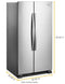 WHIRLPOOL WRS315SNHM 36-inch Wide Side-by-Side Refrigerator - 25 cu. ft.