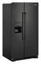 MAYTAG MSS25C4MGB 36-Inch Wide Side-by-Side Refrigerator with Exterior Ice and Water Dispenser - 25 Cu. Ft.