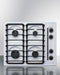 SUMMIT WTL033S 24" Wide 4-burner Gas Cooktop