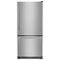 KITCHENAID KRBR109ESS 19 cu. ft. 30-Inch Width Full Depth Non Dispense Bottom Mount Refrigerator - Stainless Steel