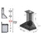 ZLINE 36 in. Unfinished Wooden Wall Mount Range Hood  Includes  Motor