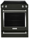 KITCHENAID KSEG700EBS 30-Inch 5-Element Electric Slide-In Convection Range - Black Stainless Steel with PrintShield™ Finish