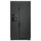 AMANA ASI2175GRB 33-inch Side-by-Side Refrigerator with Dual Pad External Ice and Water Dispenser - Black