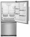 KITCHENAID KRBR109ESS 19 cu. ft. 30-Inch Width Full Depth Non Dispense Bottom Mount Refrigerator - Stainless Steel