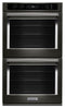 KITCHENAID KODE507EBS 27" Double Wall Oven with Even-Heat™ True Convection - Black Stainless Steel with PrintShield™ Finish