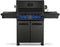 NAPOLEON BBQ P500RSIBPK3PHM Phantom Prestige 500 RSIB with Infrared Side and Rear Burners , Propane, Satin Black