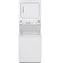 GE APPLIANCES GUD27GSSMWW GE Unitized Spacemaker® 3.8 cu. ft. Capacity Washer with Stainless Steel Basket and 5.9 cu. ft. Capacity Gas Dryer