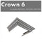 ZLINE DuraSnow‚Ñ¢ Stainless Steel Crown Molding Profile 6 for Wall Mount Range Hoods CM6KBS304