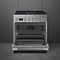 SMEG CPF30UGMX Portofino Pro-Style Dual Fuel Range, Stainless Steel, 30" x 25"