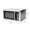 AVANTI MT16K3S 1.6 CF Touch Microwave - Black w/Stainless Steel Door Front and Handle