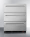 SUMMIT EQFM3D 3-drawer Manual Defrost All-freezer In Stainless Steel, for Built-in or Freestanding General Purpose Use; Replaces Spf5dsstb5ada