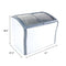 9.5 CF SWITCHABLE CHEST FREEZER REFRIGERATOR BEVERAGE COOLER SLIDING & LOCKING GLASS DR ADJ THERMOST