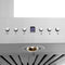 ZLINE 48 in. Wall Mount Range Hood in Stainless Steel with Builtin CrownSound® Bluetooth Speakers KECRNBT48