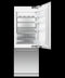 FISHER & PAYKEL RS3084WRUK1 Integrated Refrigerator Freezer, 30", Ice & Water