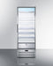 SUMMIT ACR1718RH Full-size Pharmaceutical All-refrigerator With A Glass Door, Lock, Digital Thermostat, and A Stainless Steel Interior and Exterior Cabinet