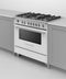 FISHER & PAYKEL OR36SCG6W1 Dual Fuel Range, 36", 5 Burners, Self-cleaning