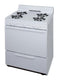 PREMIER BFK100OP 30 in. Freestanding Battery-Generated Spark Ignition Gas Range in White