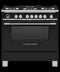 FISHER & PAYKEL OR36SCG6B1 Dual Fuel Range, 36", 5 Burners, Self-cleaning