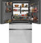 CAFE CXE22DM5PS5 Café™ ENERGY STAR® 22.3 Cu. Ft. Smart Counter-Depth 4-Door French-Door Refrigerator in Platinum Glass