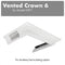 ZLINE Vented Crown Molding Profile 6 for Wall Mount Range Hood CM6VKBTT