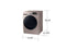 SAMSUNG WF45B6300AC 4.5 cu. ft. Large Capacity Smart Front Load Washer with Super Speed Wash in Champagne