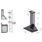 ZLINE 30 in. Wall Mount Range Hood in Stainless Steel with Builtin CrownSound® Bluetooth Speakers KBCRNBT30