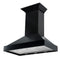 ZLINE 30 in. Wooden Wall Mount Range Hood in Black Includes Motor