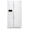 WHIRLPOOL WRS321SDHW 33-inch Wide Side-by-Side Refrigerator - 21 cu. ft.