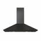 XO APPLIANCE XOB36BC 36" 600/395 CFM Italian Made Wall Mount Chimney Range Hood BLACK