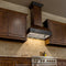 ZLINE 36 in. Wooden Wall Mount Range Hood in Antigua and Walnut  Includes  Remote Motor