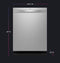 GE APPLIANCES PDT715SYVFS GE Profile™ Fingerprint Resistant Top Control with Stainless Steel Interior Dishwasher with Microban™ Antimicrobial Protection with Sanitize Cycle