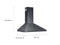 SAMSUNG NK30R5000WG 30" Wall Mount Hood in Black Stainless Steel