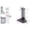 ZLINE 30 in. Wall Mount Range Hood in Stainless Steel with Builtin CrownSound® Bluetooth Speakers KBCRNBT30