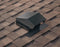 BROAN 636 Broan-NuTone® Steel Roof Cap for 3-Inch or 4-Inch Round Duct w/ Damper & Birdscreen, Black